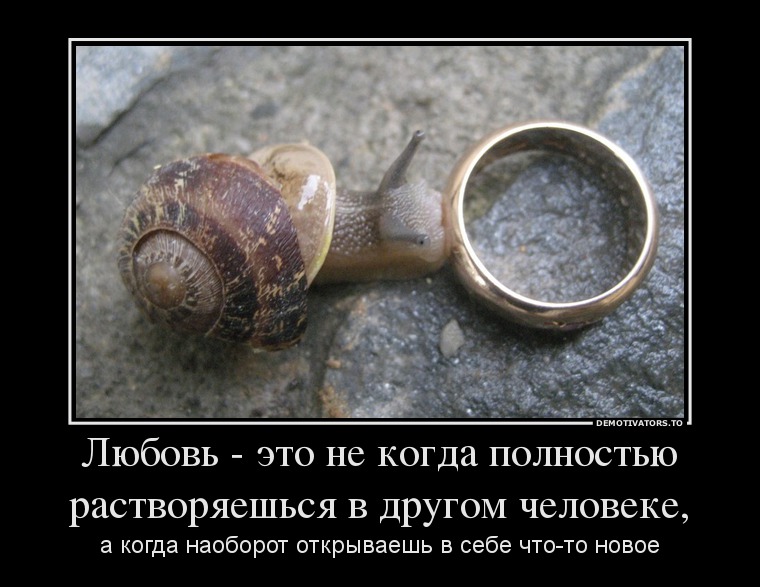 Любовь - это не когда полностью растворяешься в другом человеке,
