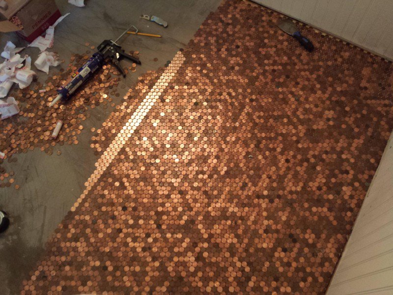 пол из монет пол из монет