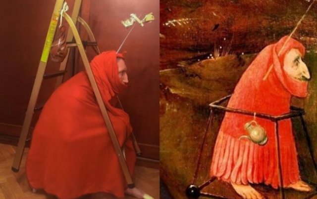 Самоизолированные люди начали "копировать" произведения (15 фото)